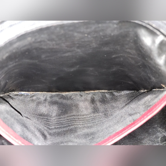 Vintage Gucci Crossbody Bag Purse Maroon Genuine Leather‎ Suede W COA - Picture 9 of 16